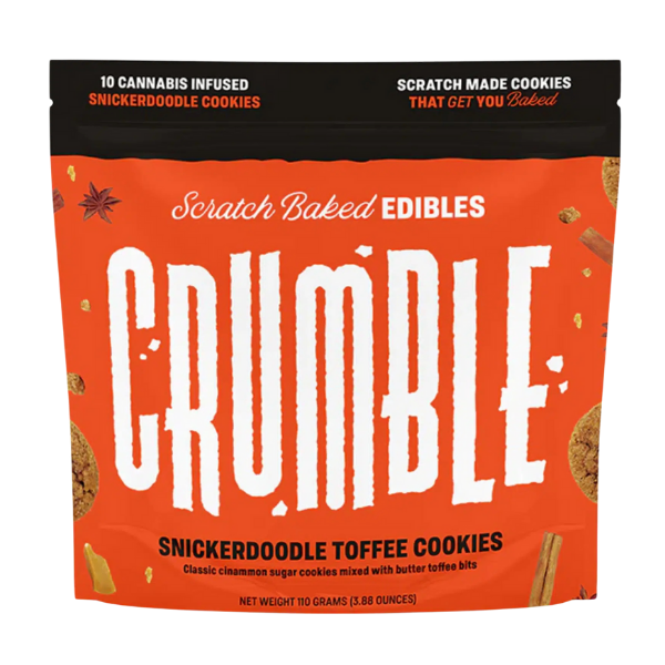 Crumble Edibles 10pk / 30mg D9 / Snickerdoodle Toffee